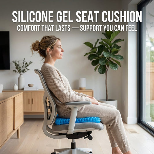 Hivecore™ – Double-Layer Honeycomb Gel Seat Cushion for All-Day Comfort & Pain Relief + 50% OFF