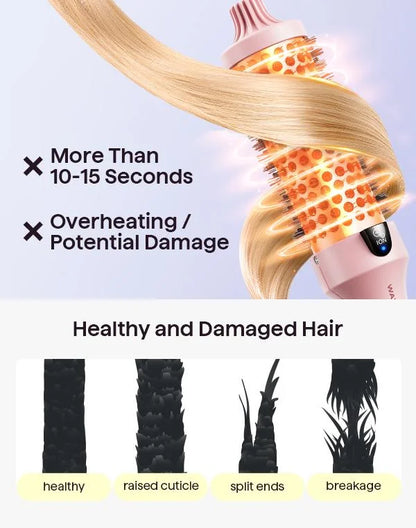 The AirFlow Thermal Brush - Salon Volume, Anywhere + 50% OFF