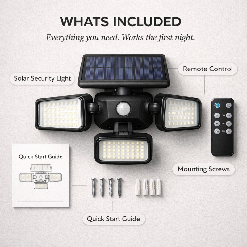 Sentrex™ – Solar Motion Security Light with 270° Coverage & 3 Modes + 50% OFF