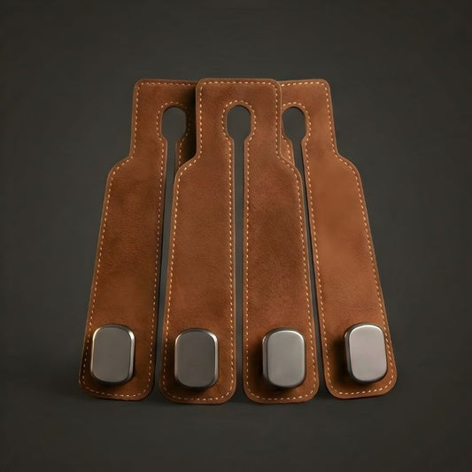 Holdwick™ – 2-in-1 Leather Car Headrest Hook & Phone Holder + 50% OFF