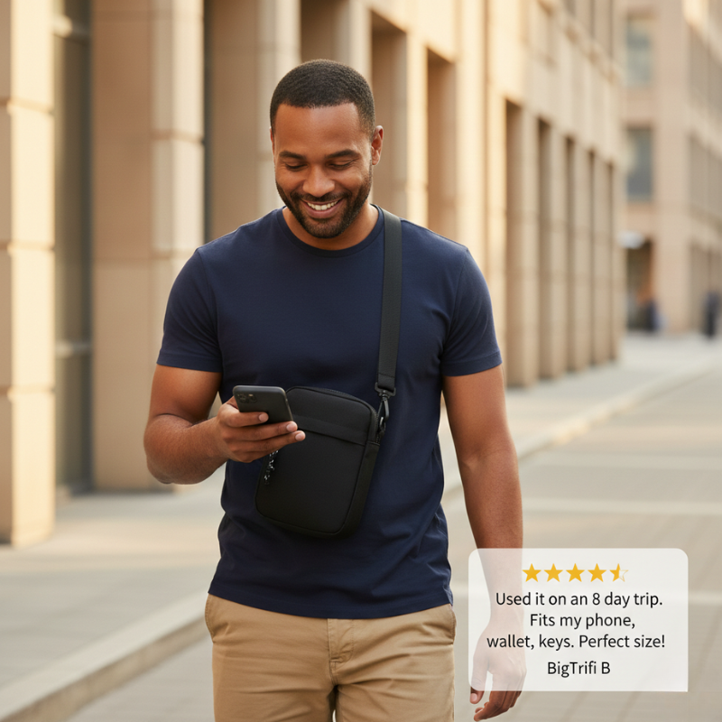 Slatepack™ – 4-Pocket Compact Crossbody Bag for Men + 50% OFF