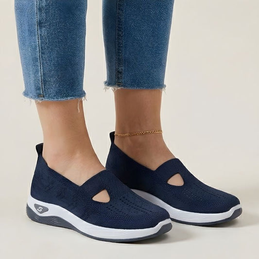 Easolen™ – Breathable Knit Slip-On Comfort Walking Shoes for Women + 50% OFF