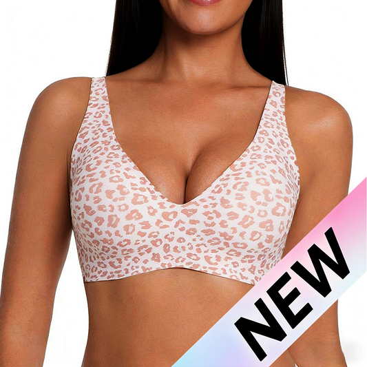 The Neslemy Seamless Bralette - Deep V, Seamless Comfort, and Wireless Push Up + 50% OFF
