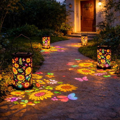 The AuraGlow Sunflower Lantern — Artistic Solar Illumination + 50% OFF