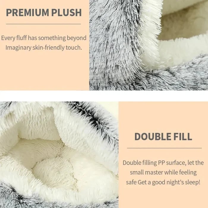 The CozyCave Pet Bed - Anxiety-Free, Cozy Sleep + 50% OFF
