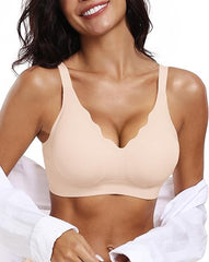 AuraLift Scalloped Wireless Bra - A Natural Lift, All Day Comfort + 50% OFF