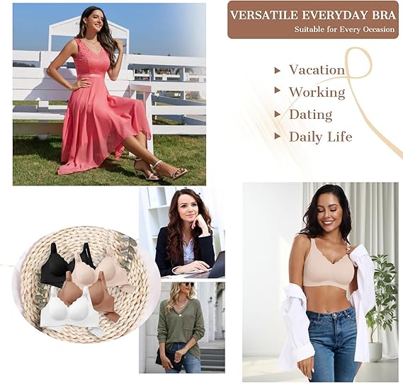 AuraLift Scalloped Wireless Bra - A Natural Lift, All Day Comfort + 50% OFF