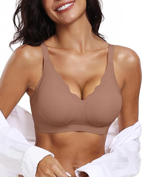 AuraLift Scalloped Wireless Bra - A Natural Lift, All Day Comfort + 50% OFF
