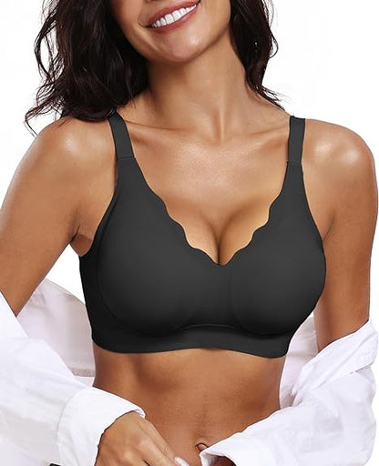 AuraLift Scalloped Wireless Bra - A Natural Lift, All Day Comfort + 50% OFF
