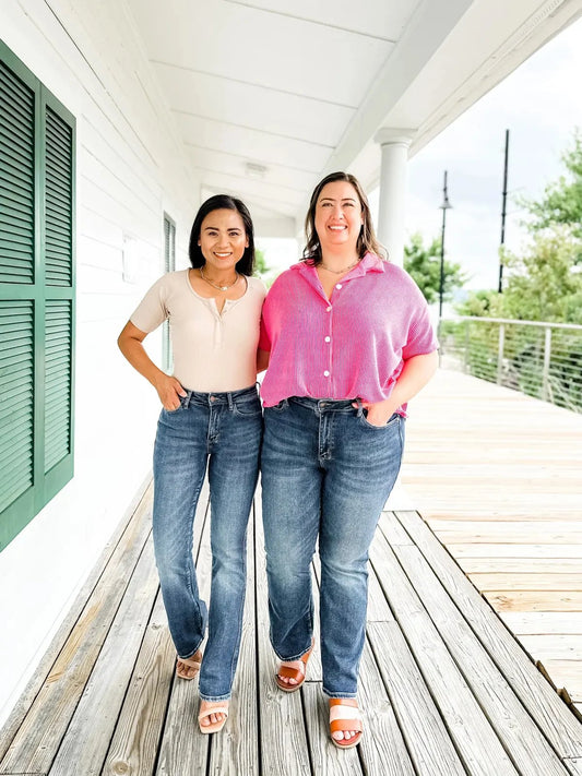 Curvelle™ – High-Stretch Tummy Control Bootcut Jeans + 50% OFF