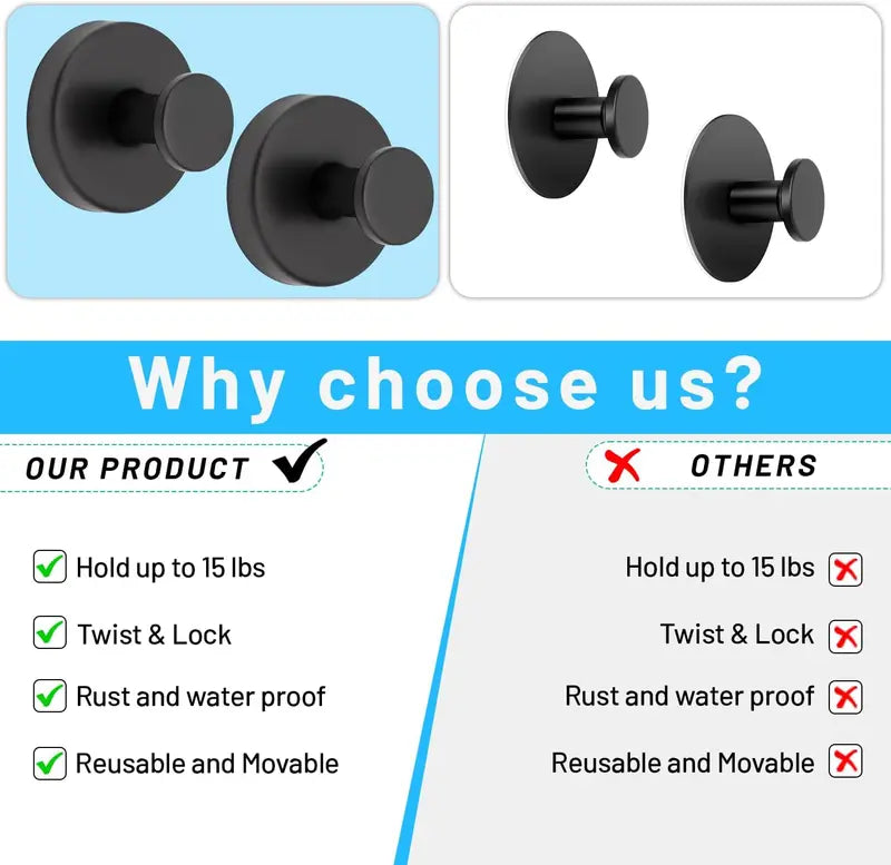 The FlexMount Hooks - No Tools, No Holes, No Hassle + 50% OFF