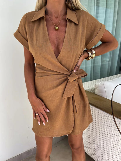 The Riviera V-Neck Romper - Effortless Summer Elegance + 50% OFF