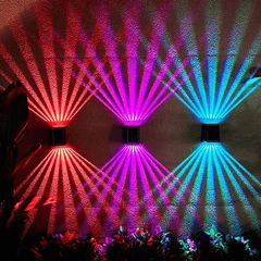 The AuraBeam Solar Wall Lights - Auto-Charged, Night-Bright, and  Dazzling Light Effects + 50% OFF