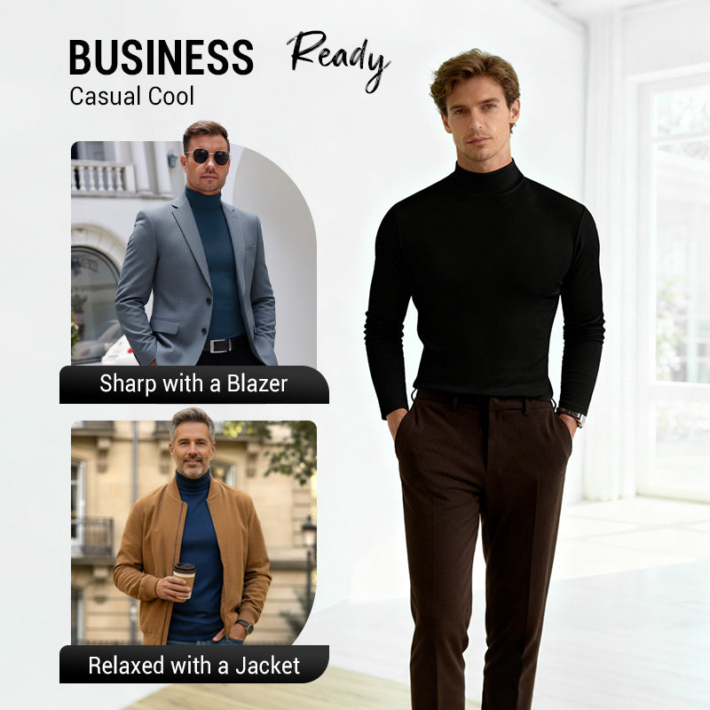 The ThermoForm Mock-Neck Tee - Slim Fit, High Comfort + LAST DAY 50% OFF