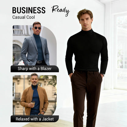 The ThermoForm Mock-Neck Tee - Slim Fit, High Comfort + LAST DAY 50% OFF