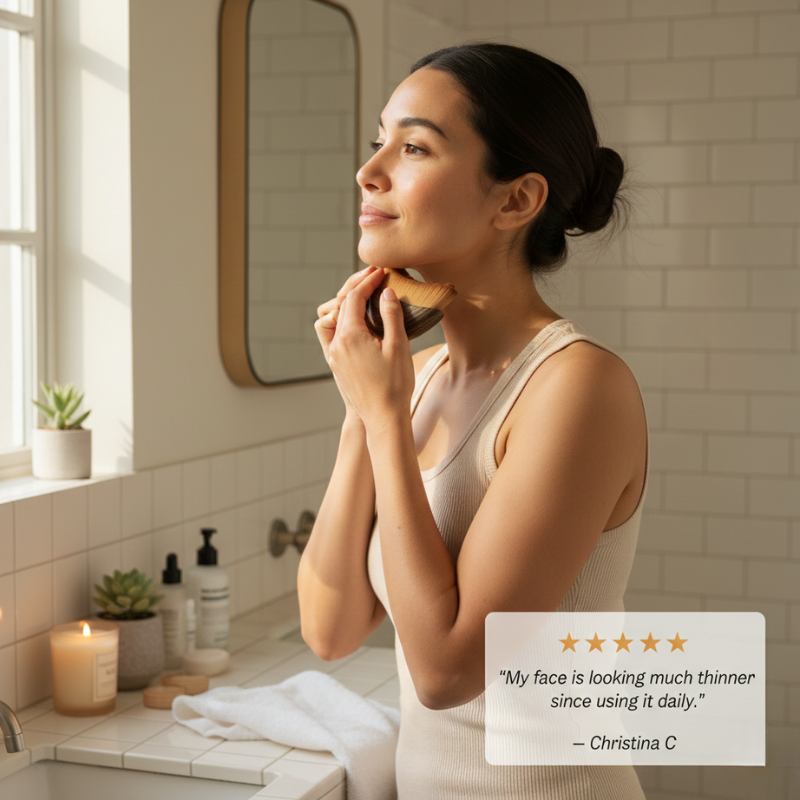 Veluna™ – Ultra-Soft Lymphatic Drainage Brush for Face Sculpting & De-Puffing + 50% OFF