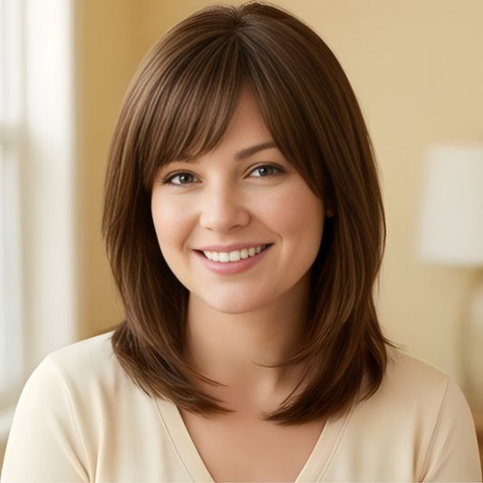 Tresselle™ – Layered Curtain Bangs Hair Topper + 50% OFF
