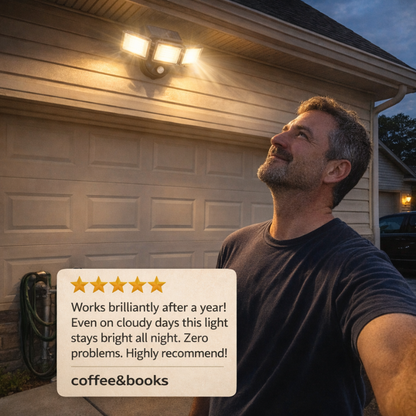Sentrex™ – Solar Motion Security Light with 270° Coverage & 3 Modes + 50% OFF