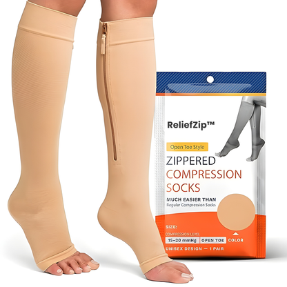 The FlexZip Compression Socks - Instant Comfort for Swelling & Leg Fatigue + 50% OFF