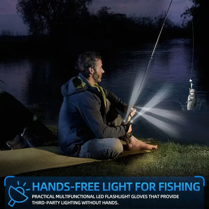 The TaskLight Work Gloves - A Third Helping Hand, No Flashlights Anymore + 50% OFF