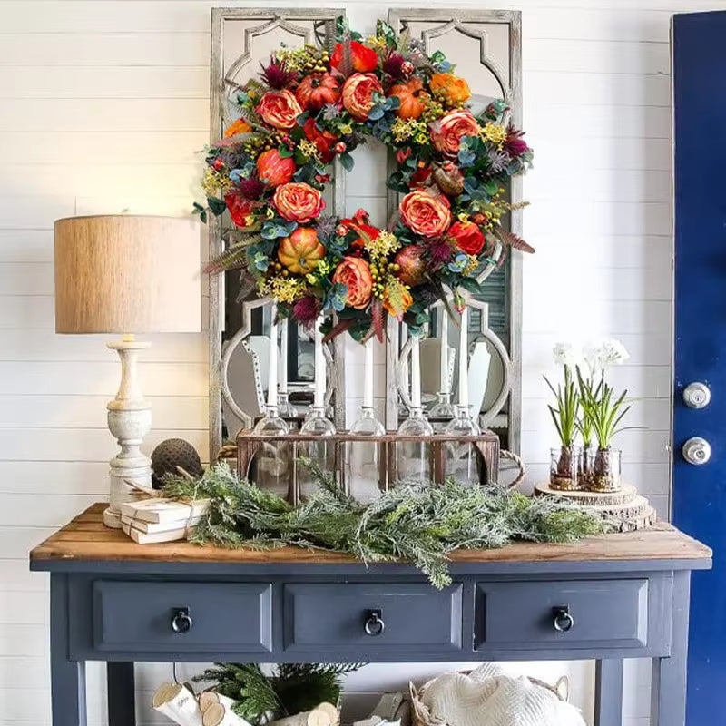 The Farmhouse Pumpkin Wreath - A Perfect Fall Welcome + 50% OFF