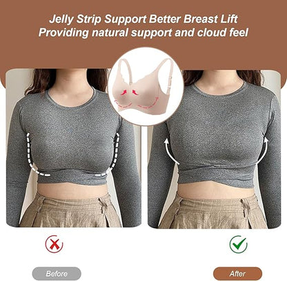 AuraLift Scalloped Wireless Bra - A Natural Lift, All Day Comfort + 50% OFF