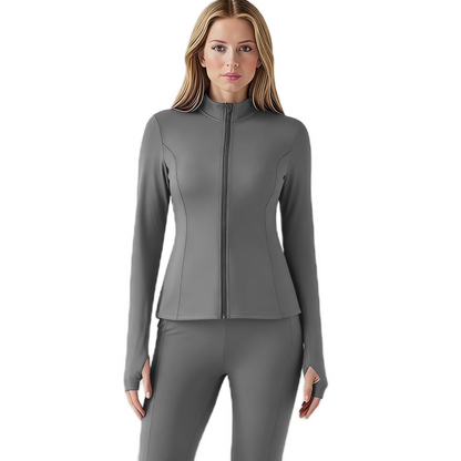 The FlexSculpt Workout Jacket - Lightweight Pleats for a Sculpted Fit + 50% OFF