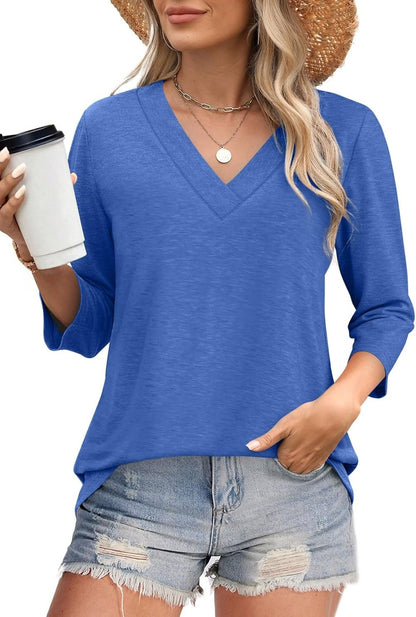 The Essential V-Neck Top - The Foundation of Every Outfit + 50% OFF