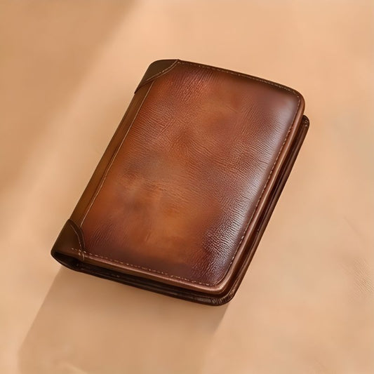 Burnish™ – Genuine Leather RFID Blocking Bifold & Trifold Wallet for Men + 50% OFF