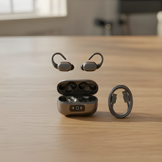 Arcwave™ – Open-Ear Hook Wireless Earbuds | 145Hr Battery, Waterproof, Bluetooth 6.0 + 50% OFF