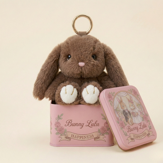 Velupaw™ – Ultra-Soft Plush Bunny Bag Charm Keychain with Gift Tin Box + 50% OFF
