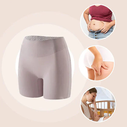Women’s High-Waist Ice Silk Underwear – Tummy Control & Hip Lifting Comfort – 1+1 FREE