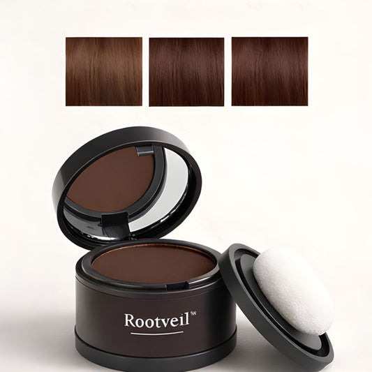 Rootveil™ – Instant Root Cover & Grey Touch-Up Powder with Built-In Mirror + 50% OFF