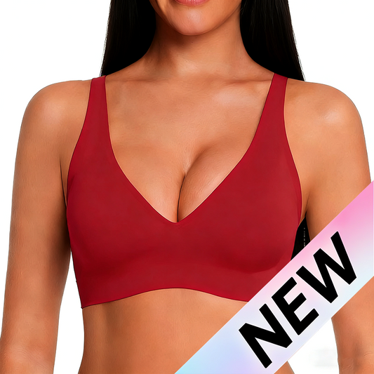 The Neslemy Seamless Bralette - Deep V, Seamless Comfort, and Wireless Push Up + 50% OFF