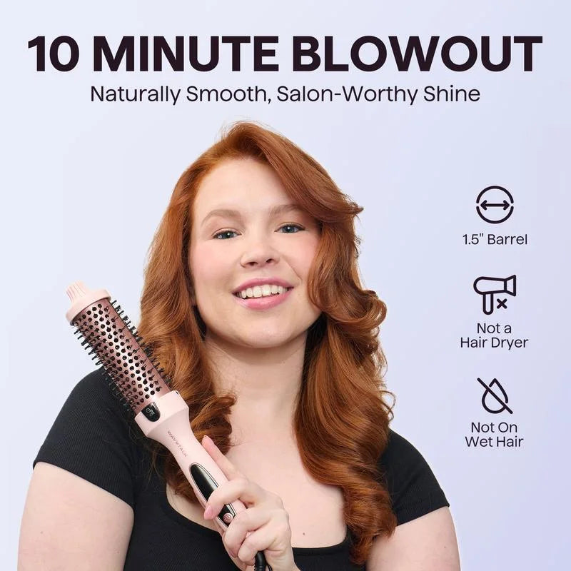 The AirFlow Thermal Brush - Salon Volume, Anywhere + 50% OFF
