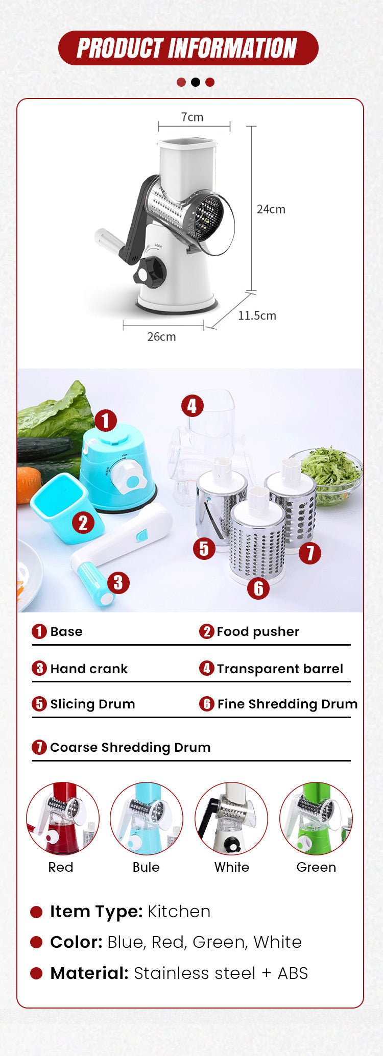 The SwiftSlice Rotary Grater - Your 12x Faster Kitchen Helper + 50% OFF