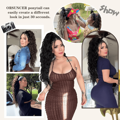 The SilkiPony  Extension - A Perfect Ponytail in Seconds + 50% OFF