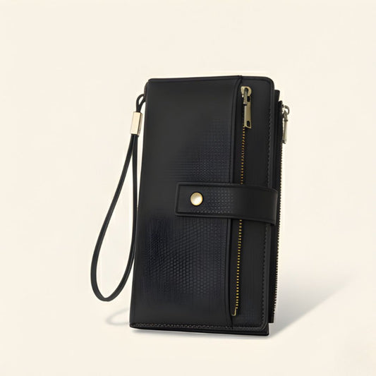 Clasp™ – RFID Blocking Retro Color-Block Women's Tri-fold Wristlet Wallet + 50% OFF