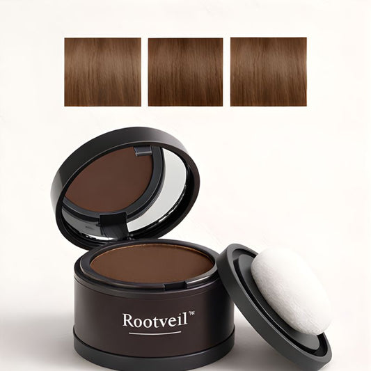 Rootveil™ – Instant Root Cover & Grey Touch-Up Powder with Built-In Mirror + 50% OFF