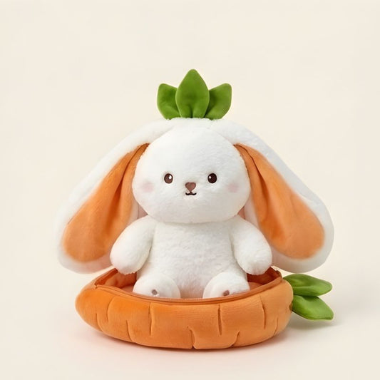 PeekBloom™ – 3-in-1 Transform Strawberry Bunny Plush Toy + 50% OFF