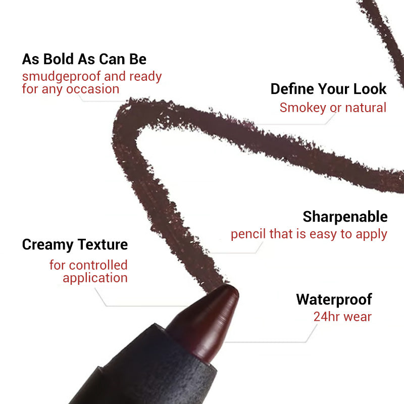 The AquaGlide Eyeliner - Ultra-Pigmented, Waterproof, and Beachproof + 1+1 FREE