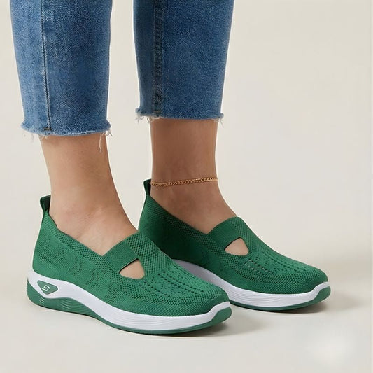 Easolen™ – Breathable Knit Slip-On Comfort Walking Shoes for Women + 50% OFF