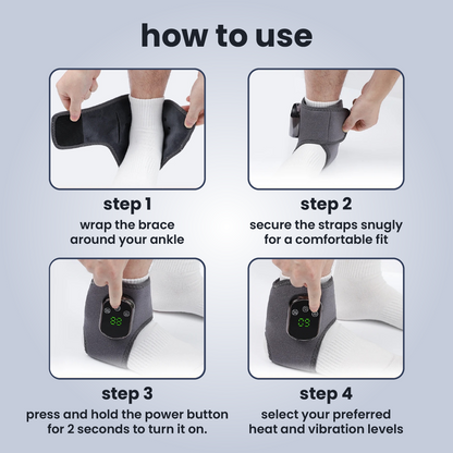 The ThermoEase Ankle Massager -  Pain Relief for Ankles, Feet, and Muscles + 50% OFF
