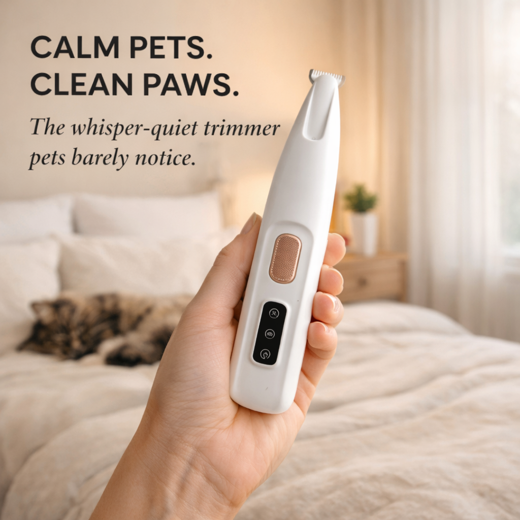 Hushpaw™ – Silent, Safe & Precise Pet Paw Trimmer + 50% OFF