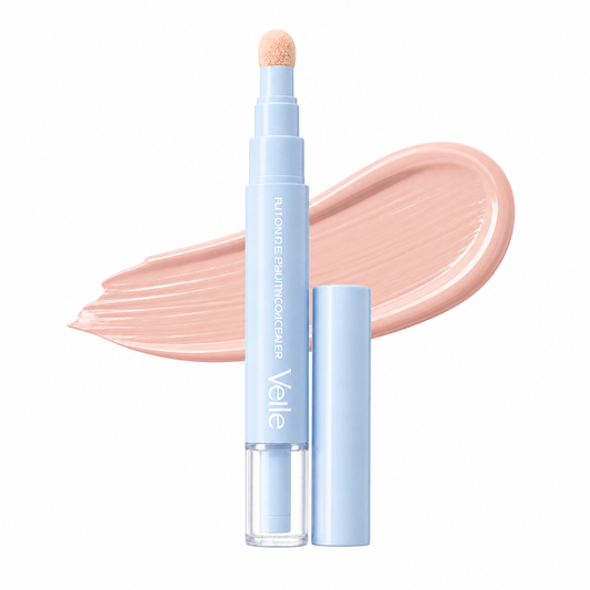 Saemi™ – 3-Color Pen Concealer with Soft Puff Applicator for Dark Circles, Acne Marks & Dullness + 50% OFF