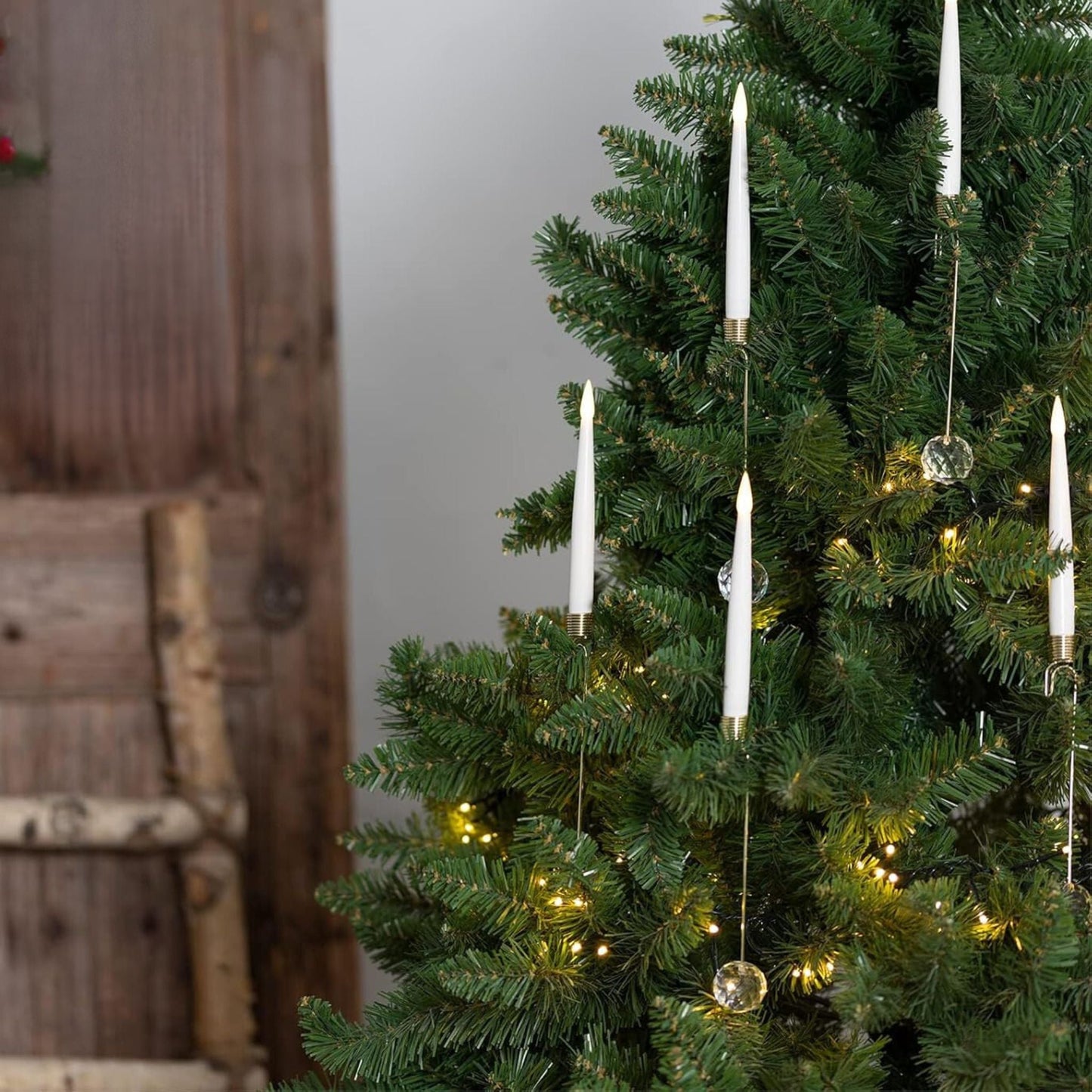 The FestiveGlow Hanging Candles - Elegant Flame, Zero Risk + 50% OFF