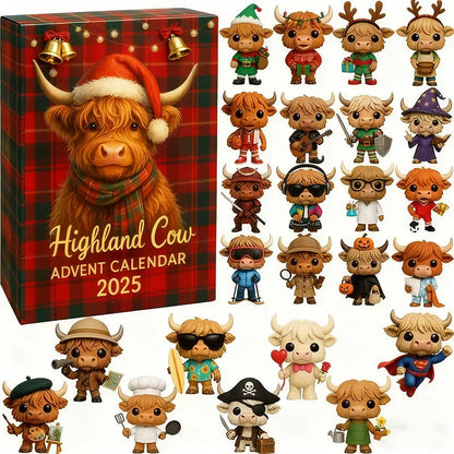 The Highland Cow Advent Calendar - 24 Days of Festive Fun + 50% OFF