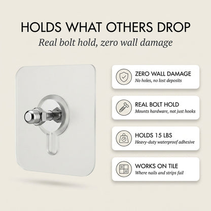 Gripholt™ – No-Drill Adhesive Screw Mount Wall Stickers + 50% OFF