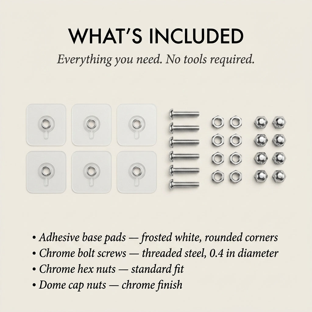 Gripholt™ – No-Drill Adhesive Screw Mount Wall Stickers + 50% OFF