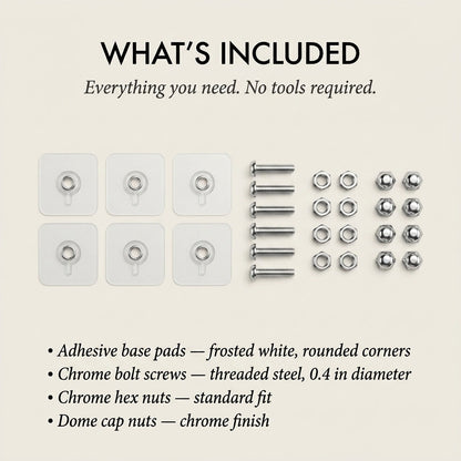 Gripholt™ – No-Drill Adhesive Screw Mount Wall Stickers + 50% OFF